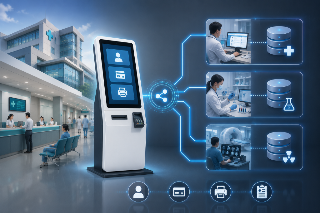 การเชื่อมต่อตู้ Kiosk กับระบบ HIS LIS RIS โรงพยาบาลไทย